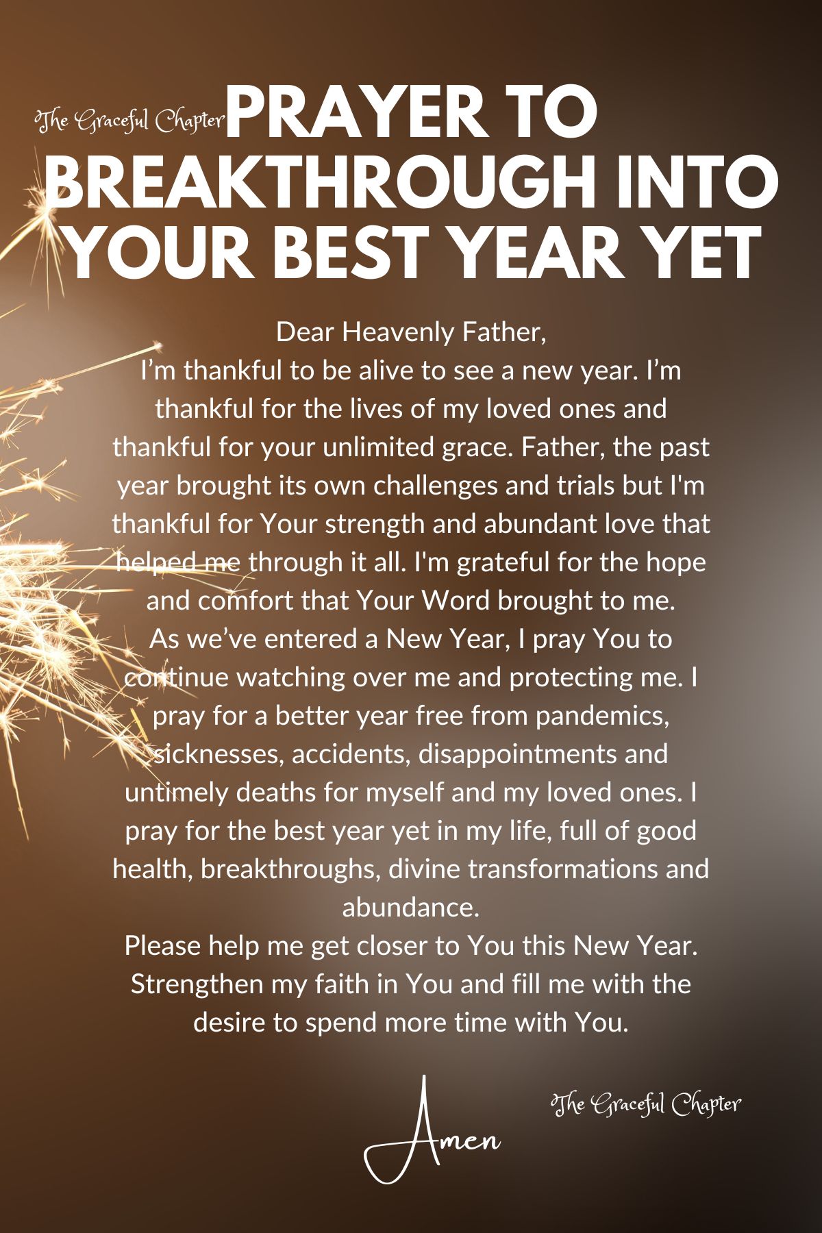 Prayer to breakthrough into your best year yet