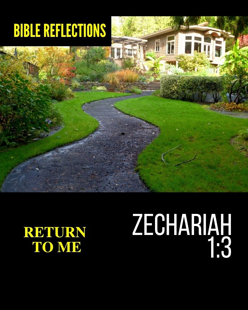 Reflections – Zechariah 1:3 – Return To Me